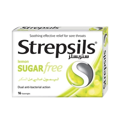 Strepsils Lemon Sugar Free 16 Lozenges