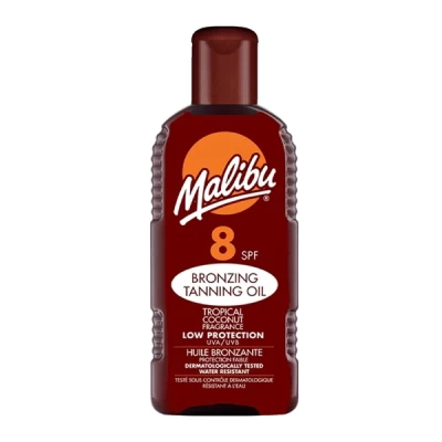 malibu bronzing tanning oil 8 spf 200ml