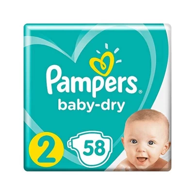 Pampers Baby Dry Size Two 58 Diapers
