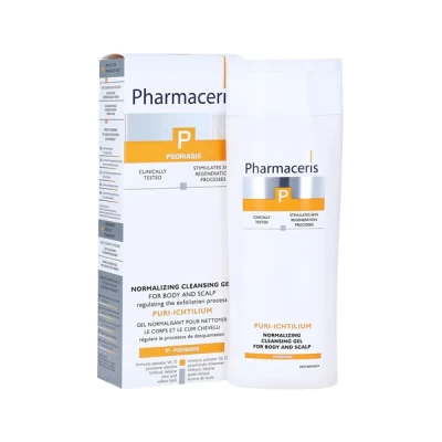 pharmaceris puri ichtilium body & scalp wash gel 250ml
