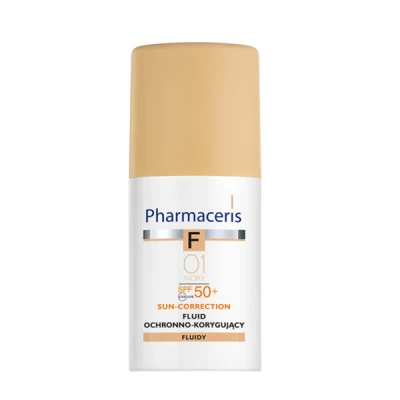 pharmaceris protective corrective fluid foundation 01 ivory spf 50+