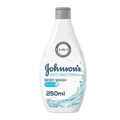 جونسون وجونسون غسول للجسم بملح البحر مضاد للبكتيريا 250 مل