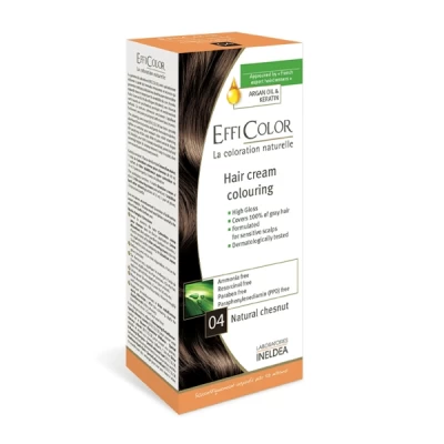 effi hair color natural chestnut no 4 60 ml