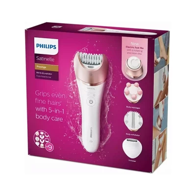 Philips Satinelle  Wet & Dry Epilator From Head To Toe 5 In 1