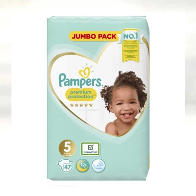 Pampers Premium Protection Size Five 47 Diapers