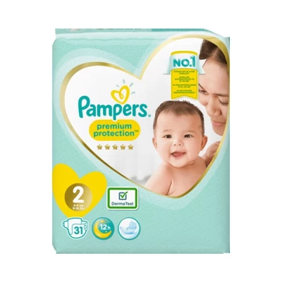 Pampers Premium Protection Size Two 31 Diapers