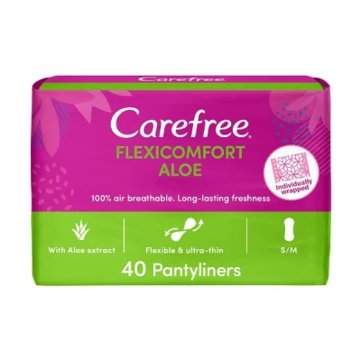 Carefree Flexicomfort Aloe 40 Pantyliners