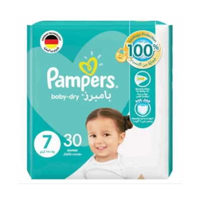 Pampers Baby Dry Size Seven 30 Diapers