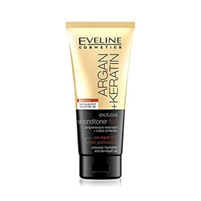 Eveline Hair Conditioner & Argan 8 In 1 With Keratin 200ml