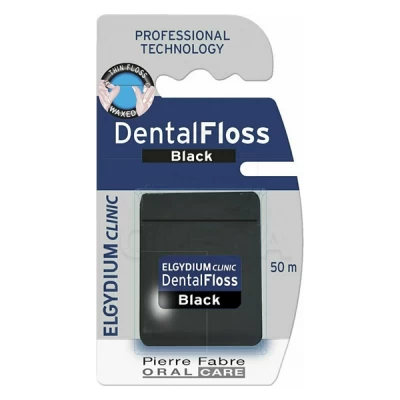 elgydium dental floss black chlorhexidine 