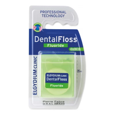 elgydium dental floss fluoride mint flavor 35 m