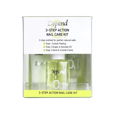 Depend 02 Nail Care 3 Step Action Nail Kit