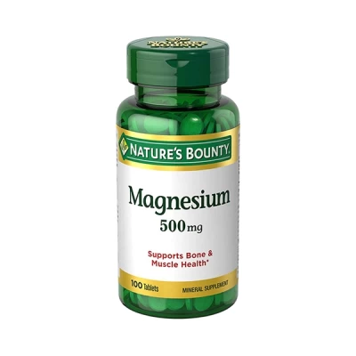 Natures Bounty Magnesium Oxide High 500mg Tab 100's