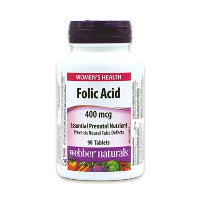 Webber Naturals Folic Acid 400mg 90 Tablets