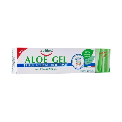 Equilibra Aloe Gel Triple Action Toothpaste 75ml