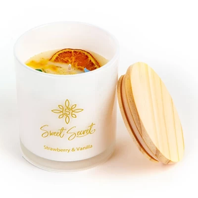 Soy Wax Scented Candle Strawberry & Vanilla