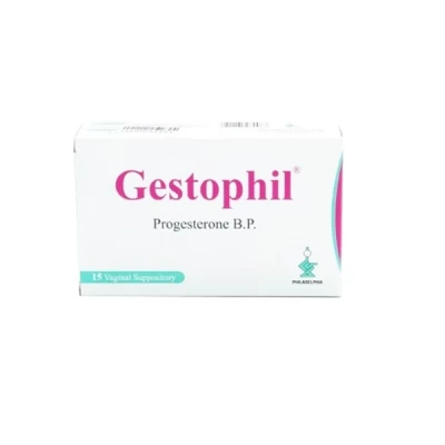 Gestophil Vaginal Suppository 15's