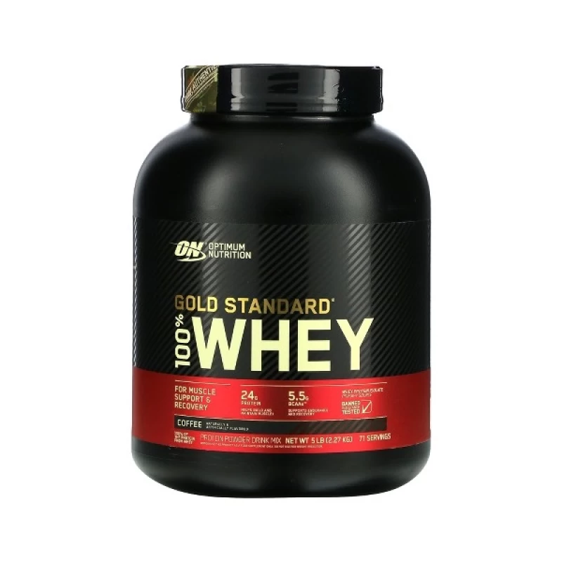 on gold standard 100% whey 5lb coffee