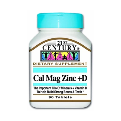 21st Century Cal Mag Zinc +d Tab 90's