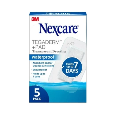 Nexcare Tegaderm + Pad Waterproof Dressing 5 Pads