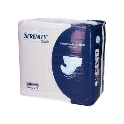 Serenity Classic Adult Diapers X-large 15 Pcs