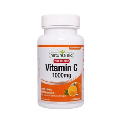 Natures Aid Vitamin C 1000mg Low Acid Tab 30's