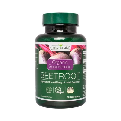 Natures Aid Organic Beetroot Extract Cap 60's