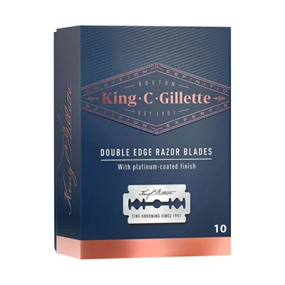 King C Gillette Double Edge Razor Blades 10 Pieces