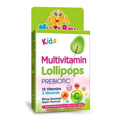 Multi Ball Lollipops Multivitamins Prebiotic 7 Pieces