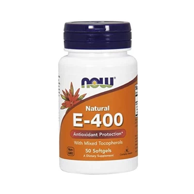Now Vitamin E 400 Iu 50 Softgels