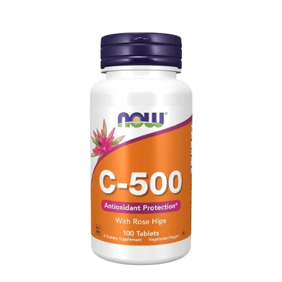 now c 500 mg with rose hip tab 100's