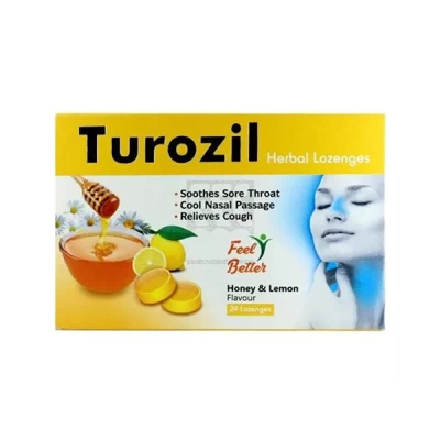Turozil Honey & Lemon Lozenges 24's