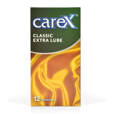 Carex Condom Classic Extra Lube 12 Pcs