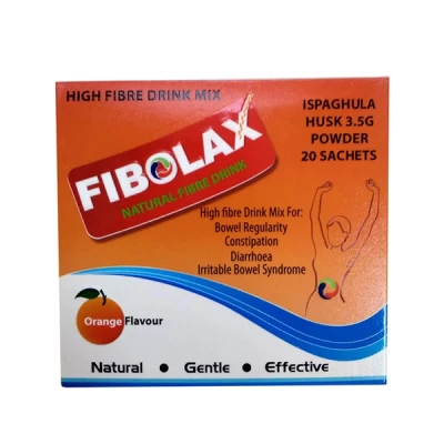 Fibolax Natural Fibre Drink Orange Flavour 20 Sachets