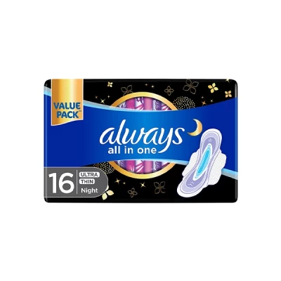 Always All In One Ultra Thin Night 16 Pads