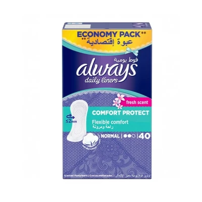Always Daily Liners Fresh Scent Normal 40 Pantyliners