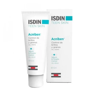 Isdin Teen Skin Acniben Shine & Pimples Control Gel Cream 40 Ml