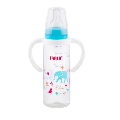 Farlin Plastic Anti Colic Bottle With Handle 3+ M 240 Ml
