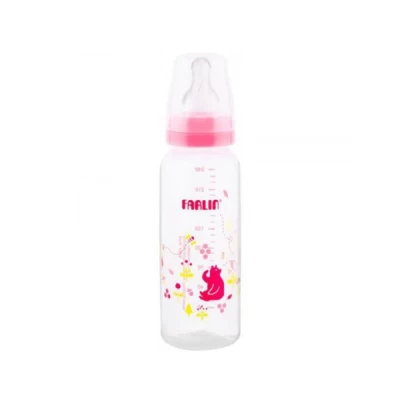 Farlin Pink Plastic Bottle Anti Colic With Handle 3+ M 240 Ml