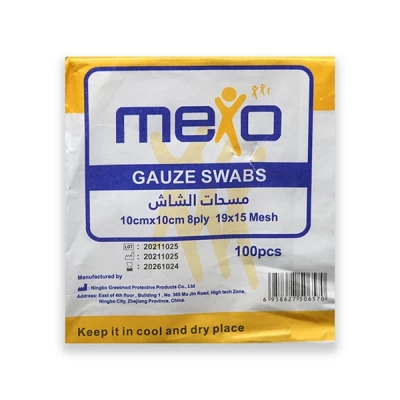 Mexo Gauzw Swabs 10*10 Cm 100 Pcs