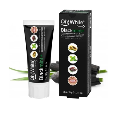 Oh White Black Mint Whitening Toothpaste 75 Ml
