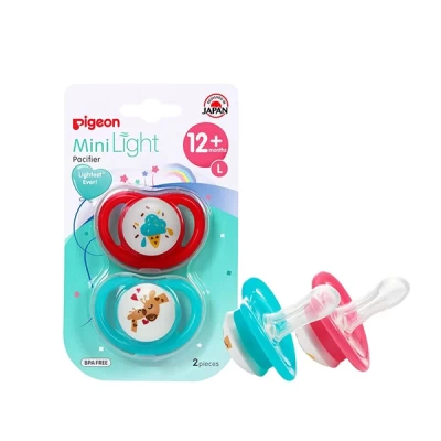 Pigeon Minilight Double Pacifier Ice Cream & Giraffe 12+ M