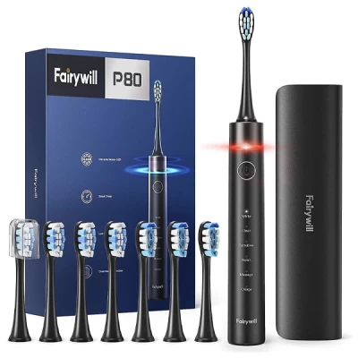 Fairywill Electrical Cleaning Toothbrush Black P80