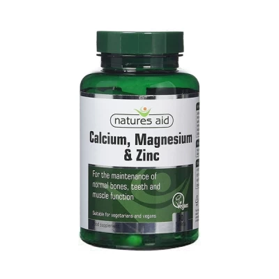 Natures Aid Calcium, Magnesium & Zinc Tab 90's