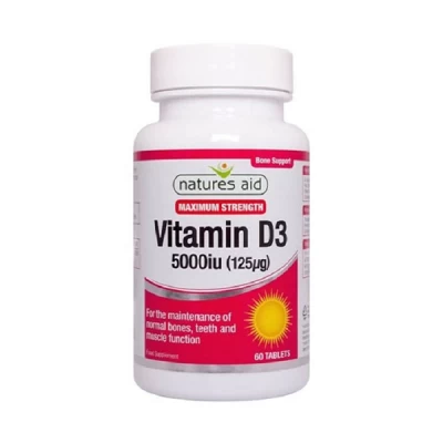 Natures Aid Vitamin D3 5000iu Tab 60's