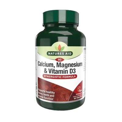 Natures Aid Calcium, Magnesium + Vit. D3 Tab 90's