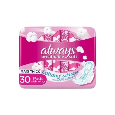 Always Clean & Dry Maxi Thick Large With Wings 30 Pads