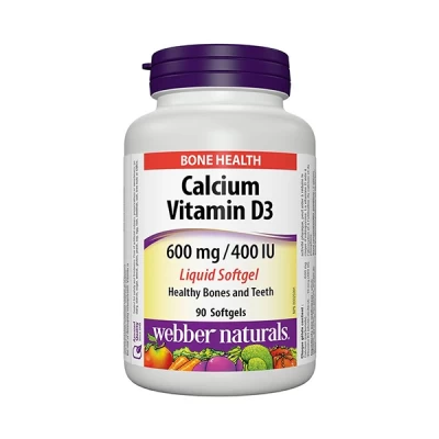 Webber Naturals Calcium & Vit D3 90 Softgels
