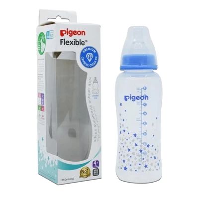 Pigeon Flexible Plastic Bottle 4+ M  250 Ml