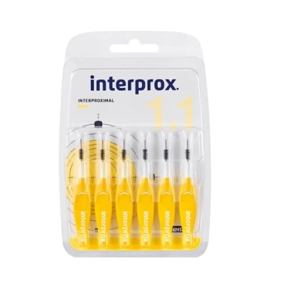 interprox interdental brush 1.1 mm 6 pcs